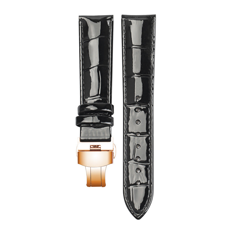 Wholesale Cowhide Lacquered and Glossy Watch Straps